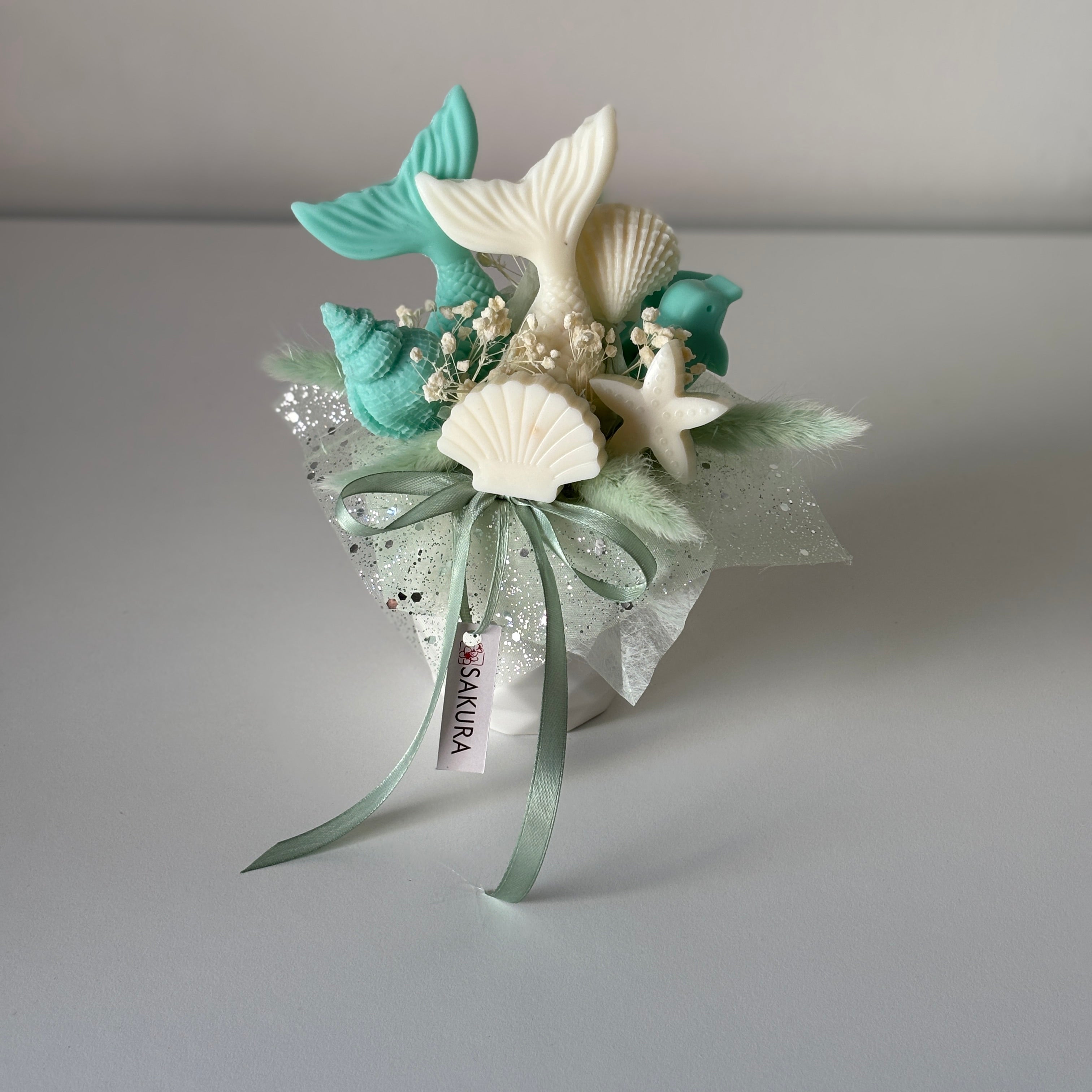 Kεραμικό Kασπώ- Mint Mermaid tails Vase