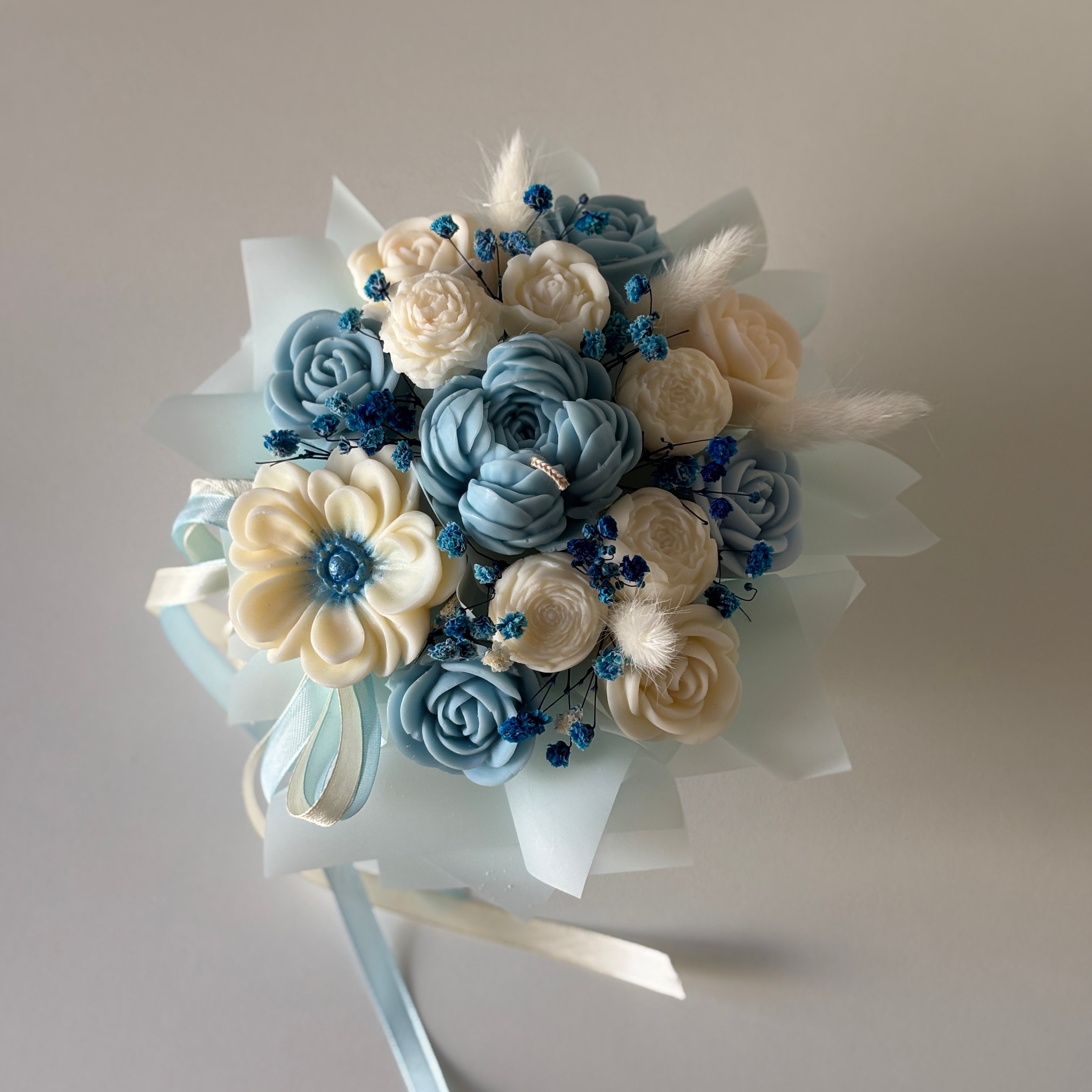 Κεραμικό Kασπώ - Blue Flower Bouquet