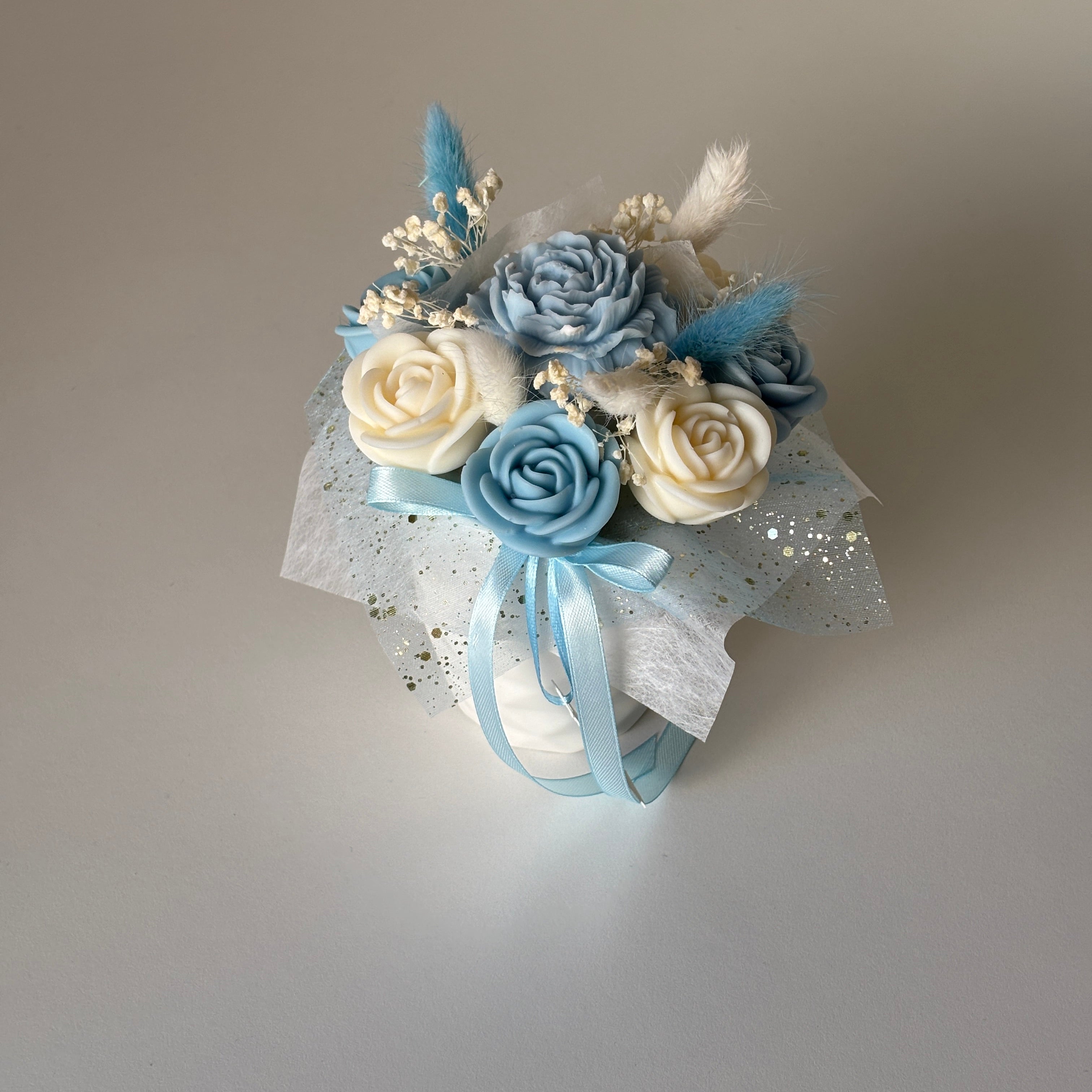 Kεραμικό Kασπώ- Blue flower Vase