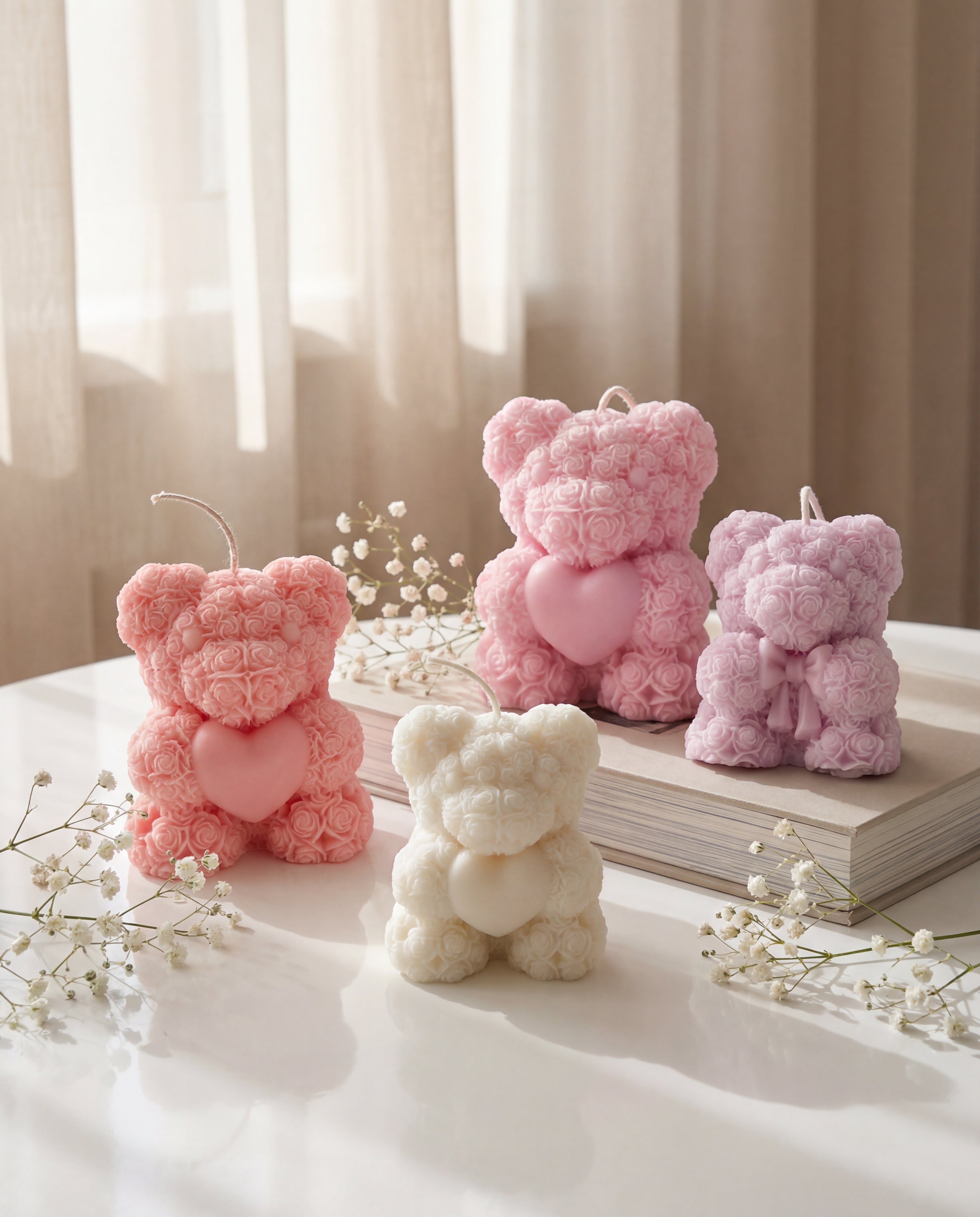 Χειροποίητο αρκουδάκι από κερί ελαιοκράμβης